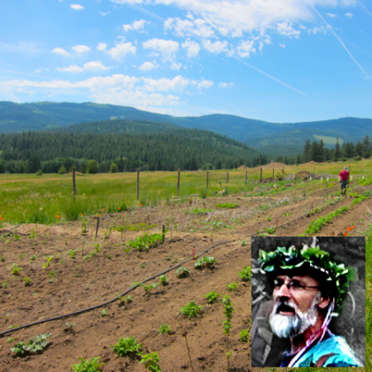 Image of Michael Pilarski and young food forest