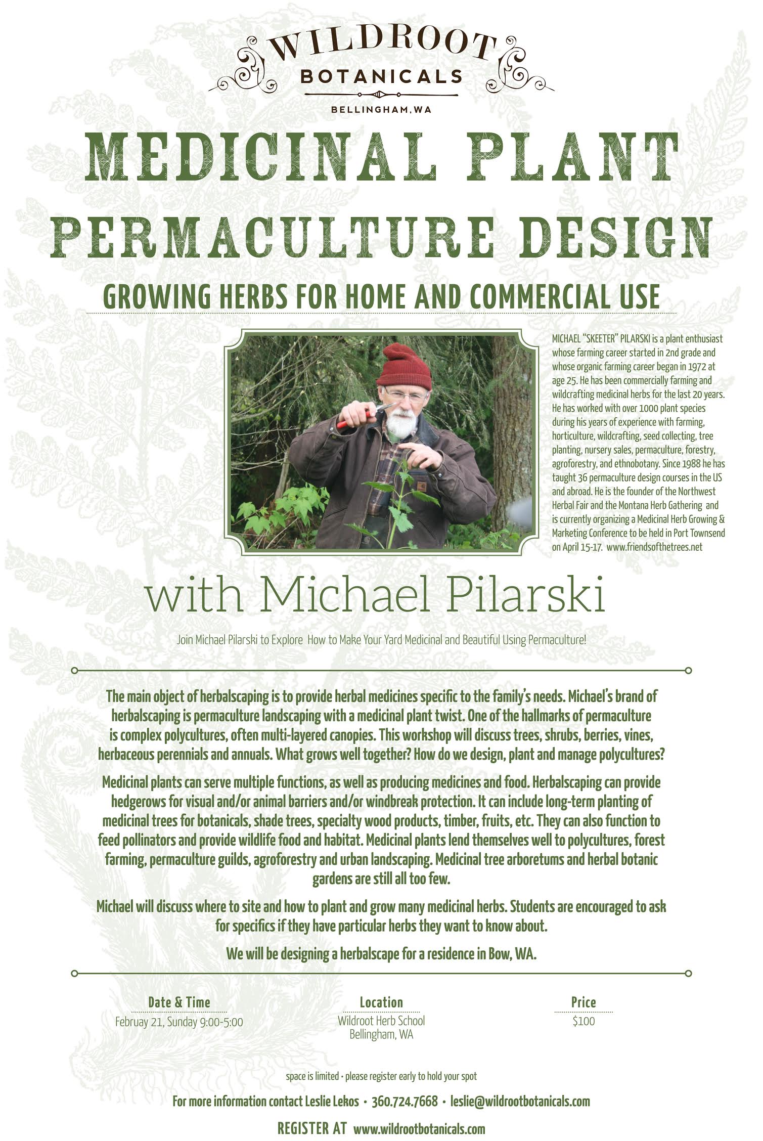Poster Medicinal Plant Permaculture Design Course